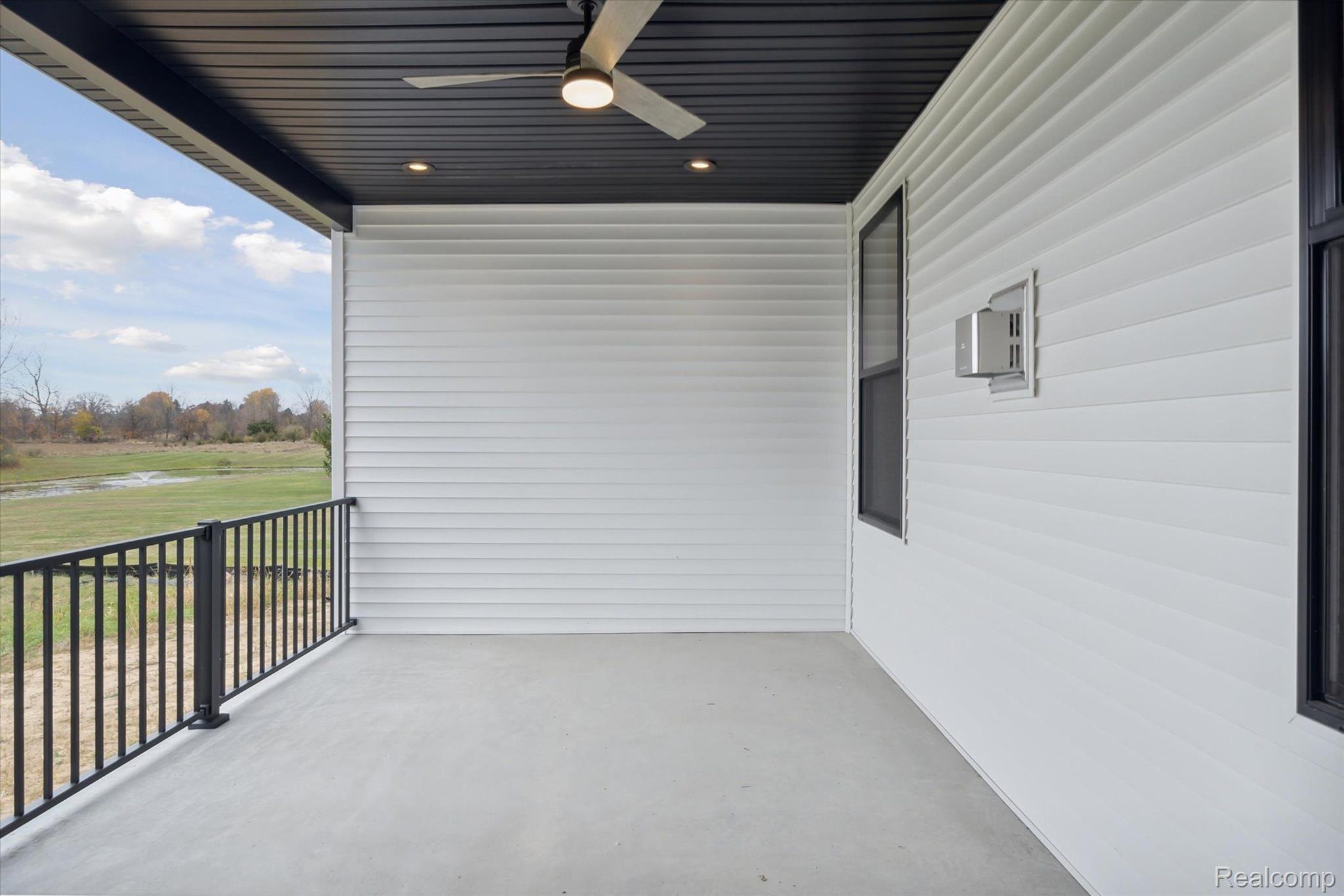 Covered rear porch